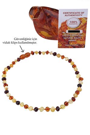Sertifikalı Kehribar Bebek Kolyesi - KHRB0162
