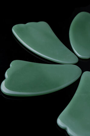 Gua Sha Aventurin Taşı - Yüz Cilt Masaj Taşı - MS0028