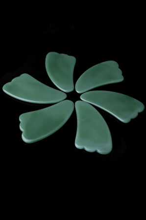 Gua Sha Aventurin Taşı - Yüz Cilt Masaj Taşı - MS0028