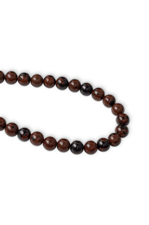 6 MM Obsidyen Taşı Dizi - DZ3548