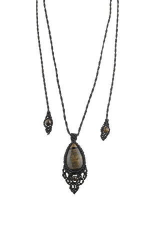 Kaplangözü Taşı Örme Kolye - 200001