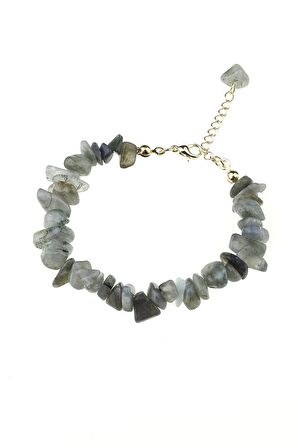 Doğal Labradorit Taşlı Kadın Bileklik - 300197