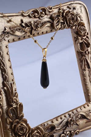 Akik Taşı Kadın Kolye - 200179