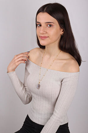 Akik Taşı Kadın Kolye - 200180