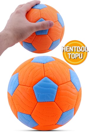 Telvesse Hentbol Topu Renkli Soft Katman Çocuk Mini Futbol Topu No:1 İç Mekan Minik Top