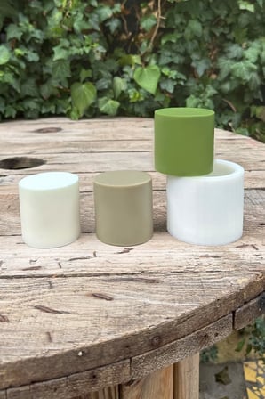 Silindir 3D Mum Kalıbı 6x6x6 (Silikon) 1 Adet