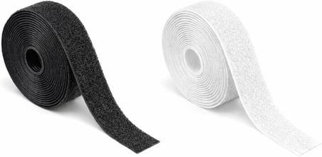 Cırt Bant 1.5 cm – 5 Metre Siyah Hook &amp; Loop – Güçlü Tutuculuk – Tekstil, Kablo Düzenleme, Ev &amp; Ofis Kullanımı (siyah) (ürünün arkası yapışkanlı değildir)