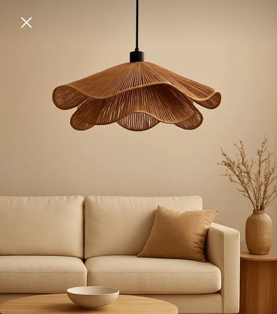 AFRALYAHOME TEKLİ SARKIT İSKANDİNAV STYLE BOHEM AVİZE (KAHVE)