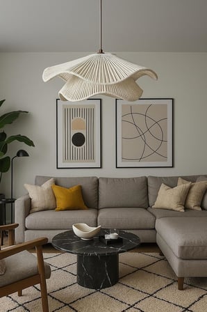 AFRALYAHOME TEKLİ SARKIT İSKANDİNAV STYLE BOHEM AVİZE (KAHVE)