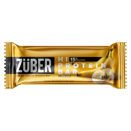 5 Adet Züber Muzlu Hi Protein Bar