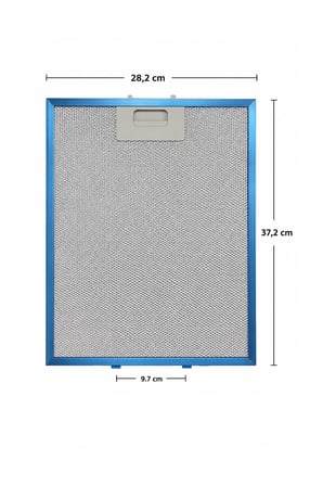 TEKA DEP60-5 Uyumlu Alüminyum Ankastre Aspiratör 28,2x37,2 Cm  DEP60 davlumbaz Yağ Filtresi