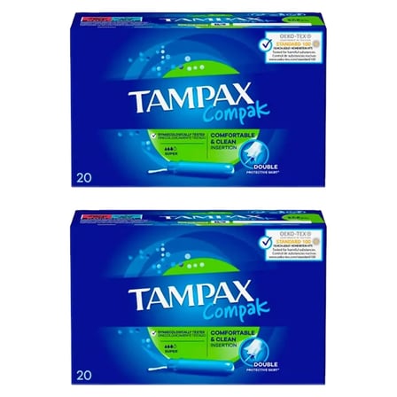 4 Adet Tampax Compak Süper Aplikatörlü Tampon
