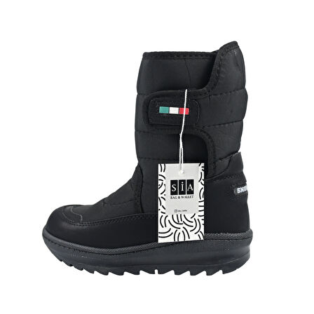 SİA ÇANTA BOOT'S ÇIRTLI & ORTAPEDİK  & ANATOMİK SAĞLAM KAYMAZ TABANLI UZUN KONÇLU İÇİ KÜRKLÜ NEFES ALAN ÇOCUK SNOW BOOT