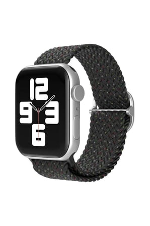 Newface Apple Watch 42mm Star Kordon - Benekli Siyah