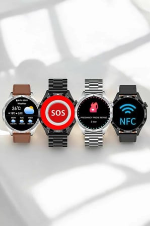 Akıllı Saat Bildirim Görme Sesli Görüşme Çoklu Kordon GPS Takibi - Lisinya