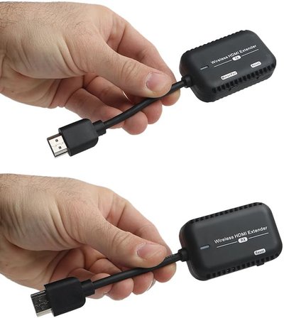 1080P Full HD Kablosuz HDMI 1:1 Ses ve Görüntü Aktarım Kiti, Kablosuz Sunum ve Yayın Sistemi (DK-HD-WHDG103K)
