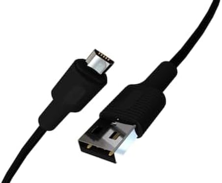 Micro USB Hızlı Şarj Kablosu (Siyah + Siyah Uç) (150 CM)