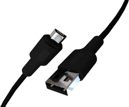 Micro USB Hızlı Şarj Kablosu (Siyah + Siyah Uç) (150 CM)