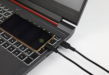 Micro USB Hızlı Şarj Kablosu (Siyah + Siyah Uç) (150 CM)