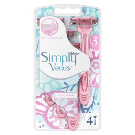 3 Adet Gillette Venus Simply3 4'lü