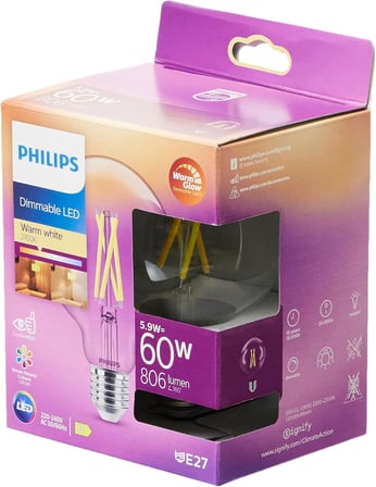 LED Classic 60W G93 E27 Kısılabilir Filament Glob WGD90
