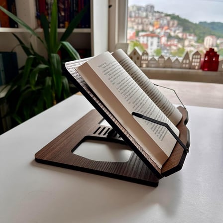 - Kitap Okuma Standı (Ceviz)