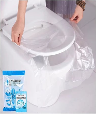 Şeffaf Klozet Kapak Kılıfı Naylon Klozet Kapak Örtüsü (50 ADET) TYCK5BL0CN172614563068320