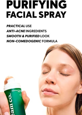 Cream Co. Gözenek Sıkılaştırıcı Ferahlatıcı Yüz Spreyi, Heartleaf Face Mist, Niacinamide, Tüm Cilt Tipleri, 50 ML