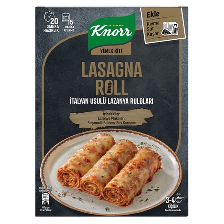5 Adet Knorr Yemek Kiti Lazanya Roll 180G
