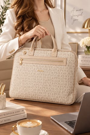 Vizon Orijinal Just Polo Monogram Deri Laptop ve Evrak Cantasi