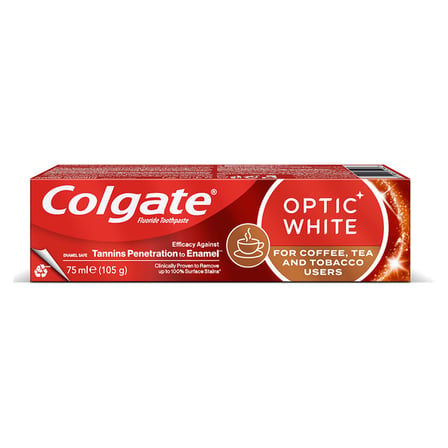 3 Adet Colgate Optic White Kahve Çay & Tütün Kullananlar İçin 75Ml