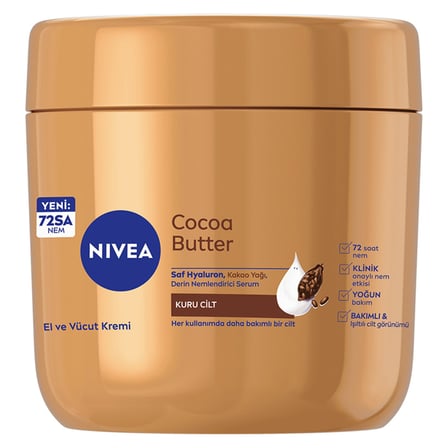 3 Adet Nivea Cocoa Butter El ve Vücut Kremi 400 Ml