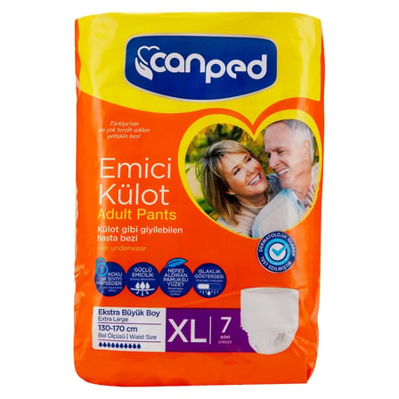 4 Adet Canped Emici Külot Ekstra Geniş