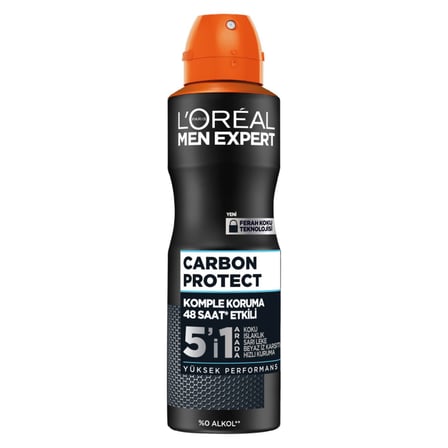 5 Adet L'Oréal Paris Men Expert Carbon Protect Anti Perspirant Deodorant 150 Ml