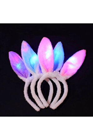 Tavşan Kulaklı Işıklı Taç TEKLİ