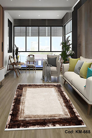 Pamuk Dokuma Taban Kaymaz Yıkanabilir Klasik Desenli  Salon Halısı Mutfak Halısı Koridor Halısı