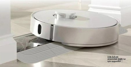 3YK.3d KAPI EŞİK RAMPASI  2,9cm x 85cm (( GRİ )) Tüm Robot Süpürge ve Tekerlekli Sandalye 'ler Için