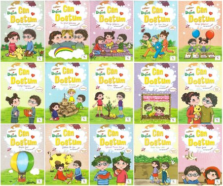 1. Sınıftan 2.Sınıfa Geçenler İçin Harika 16 Kitap ( Gıcır Gıcır Türkçe+ Can Dostum Hikaye Seti)
