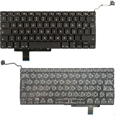 Apple MacBook Pro MD036LL/A, MD036TU/A, MD311LL/A Uyumlu Klavye Tuş Takımı Tuş Seti Siyah Türkçe