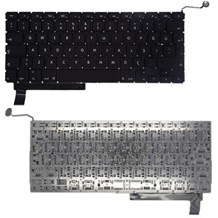 Apple Macbook Pro MC371LL/A, MC371TU/A, MC372LL/A Uyumlu Klavye Tuş Takımı Tuş Seti Siyah Türkçe