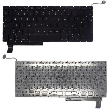 Apple Macbook Pro MD318LL/A, MD318TU/A, MD322LL/A, MD322TU/A Uyumlu Klavye Tuş Takımı Siyah Türkçe
