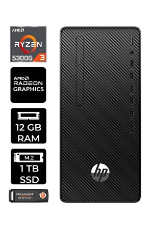 HP 295 G9 RYZEN 3 5300G 12GB RAM 1TB SSD RX550/4GB W11HOME 6D391EA MASAÜSTÜ PC & PER4 BELLEK