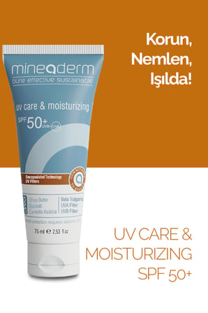 Mineaderm Uv Care & Moisturizing 50+ Faktör Nemlendirici Tüm Cilt Tipleri İçin Renksiz Yüz Güneş Koruyucu Krem 75 ml