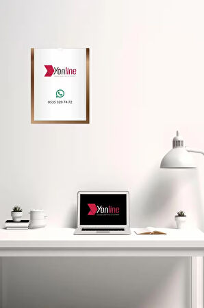 2 Adet A4 Bronz Aynalı Belge Sertifika Çerçevesi Kendinden Yapışkanlı Kolay Değiştirilebilir Föylük