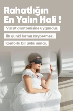 Büyük Boy Visco yastık - Ortopedik Yastık - [Süper Soft] Uzun Visco Yastık - Hava Alabilir Kumaş