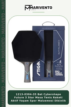 1213-0304-35 Bat Cybershape Future 3 Star Masa Tenis Raketi Aktif Yaşam Spor Malzemesi Etkinlik