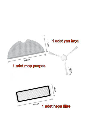 Mi Robot Xiaomi 1C  ve 2C uyumlu model STYTJ01ZHM STYTJ03ZHM STYTJ02ZHM yedek parçaları