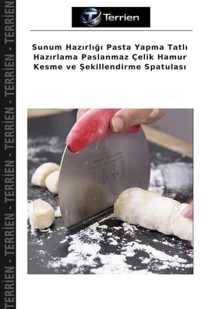 Sunum Hazırlığı Pasta Yapma Tatlı Hazırlama Paslanmaz Çelik Hamur Kesme ve Şekillendirme Spatulası