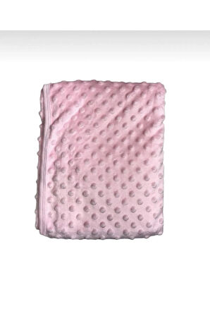 Nohut Desen Bebek Battaniye Mevsimlik Tek Kat 80X90 (KREM-MAVİ-PEMBE)
