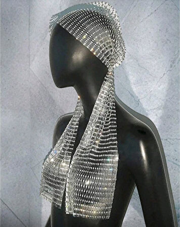 Dodes Taşlı Kafa Aksesuarı Kristal Bandana